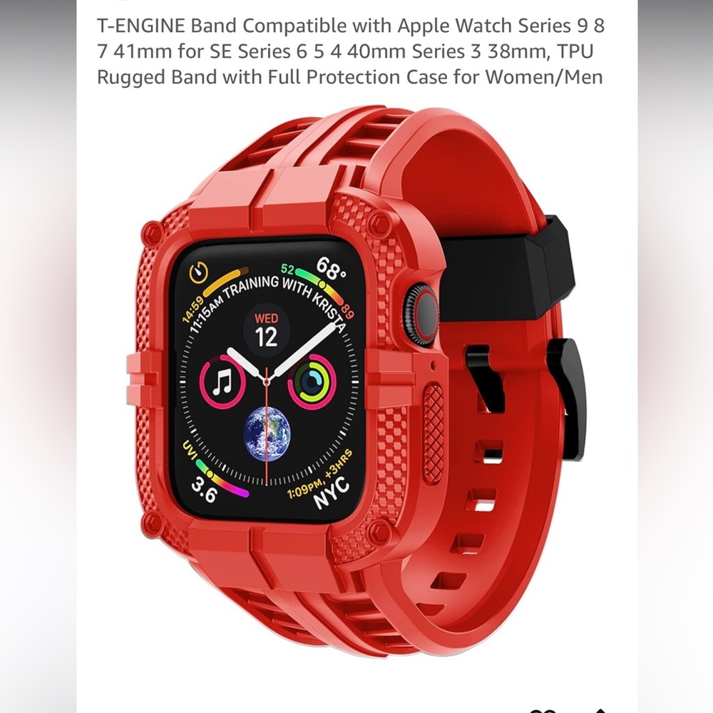 Rugged Watch band red